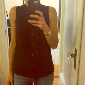 JCrew Black sleeveless blouse
